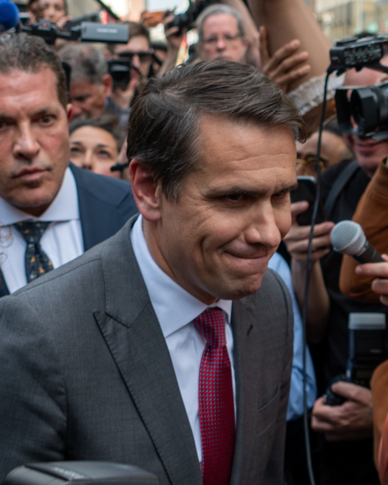Todd Blanche outside the Manhattan Criminal Courthouse