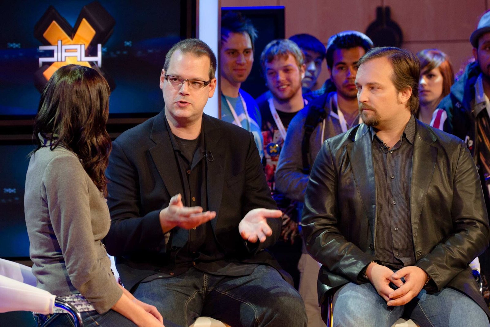 BioWare's founders at an industry event, file photo