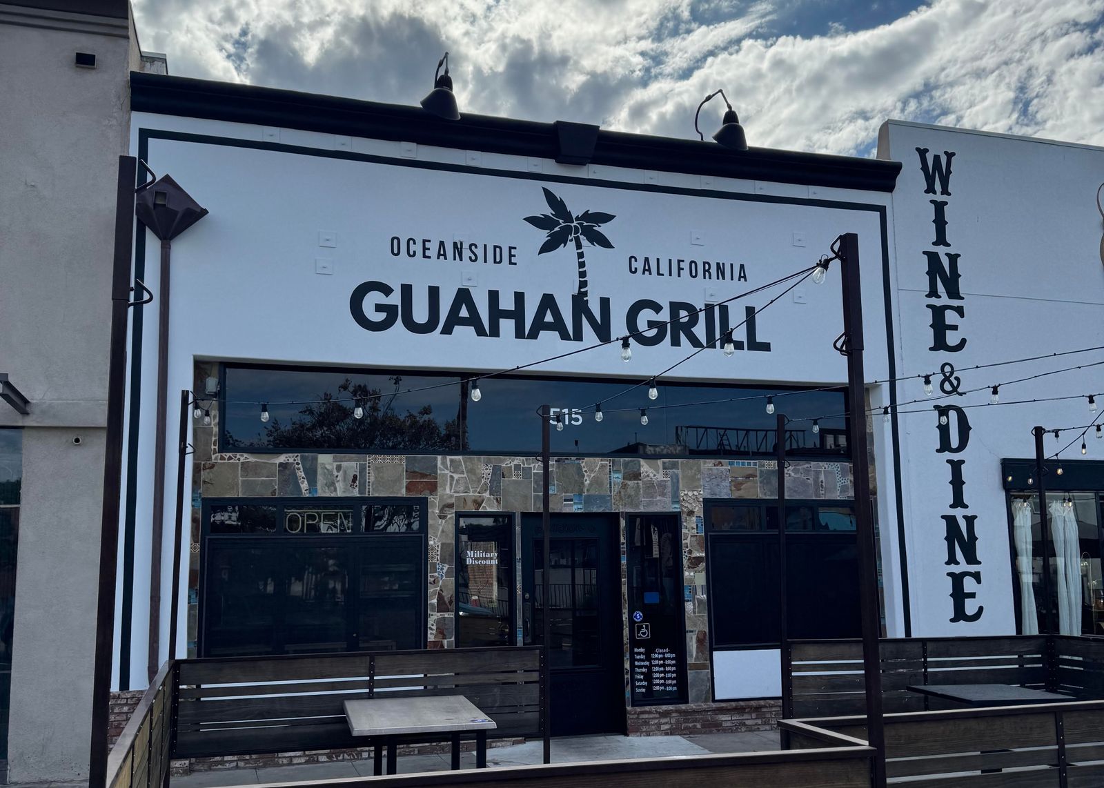 The storefront of Guahan Grill on Mission Avenue in Oceanside, California