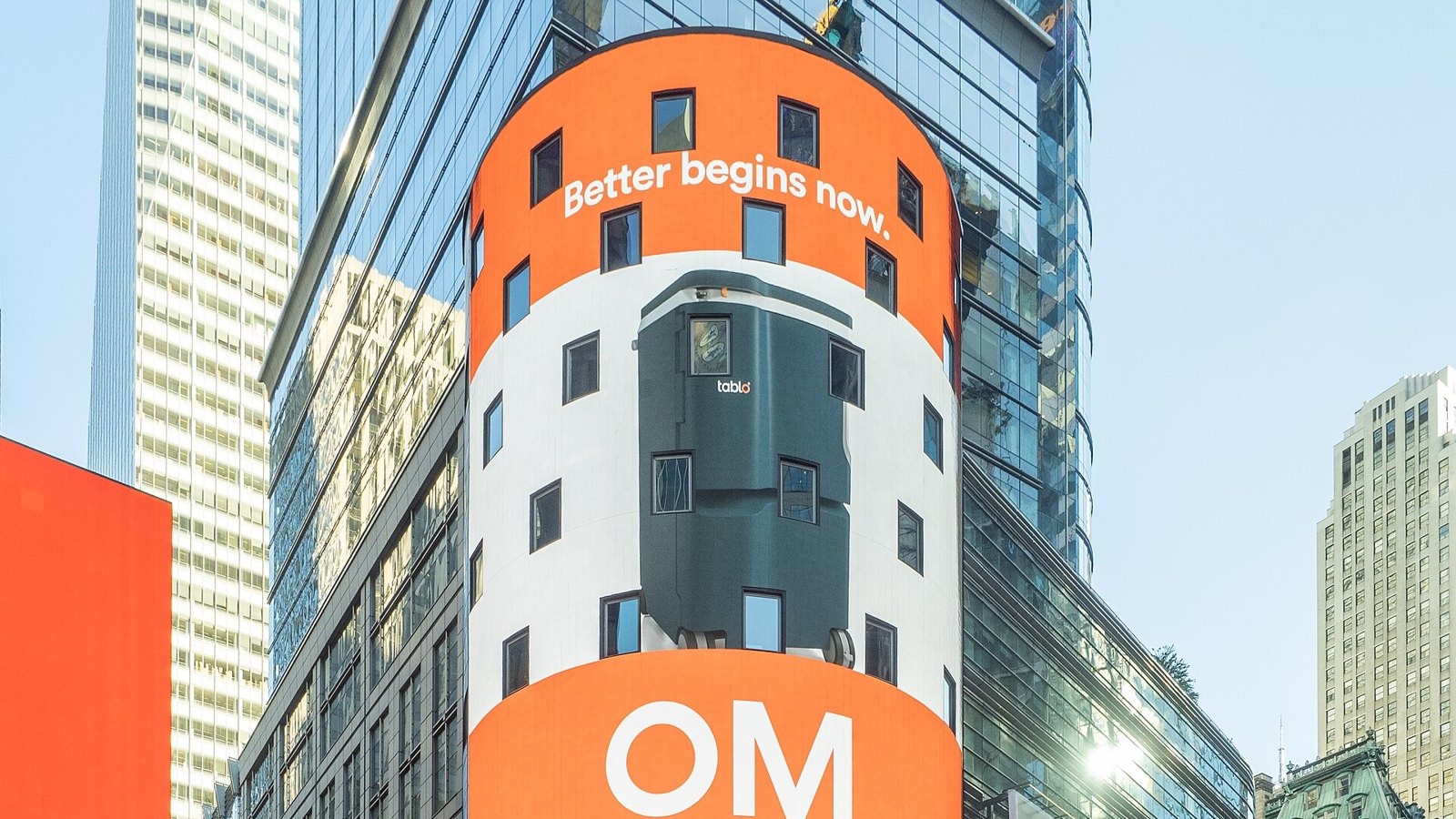 The Nasdaq MarketSite building in Times Square.