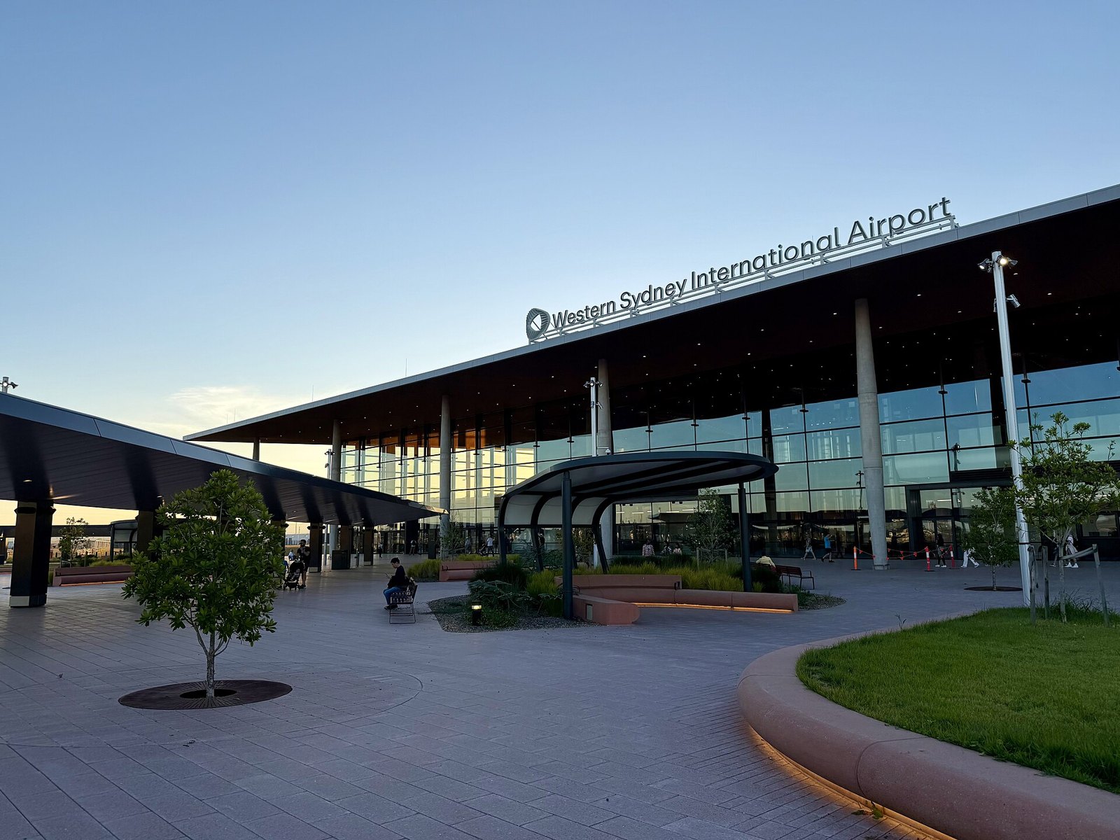 The forecourt of Western Sydney International Airport